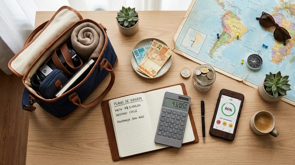 Como juntar dinheiro para uma viagem com planejamento financeiro